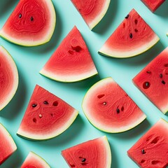 Watermelon as seamless tiles