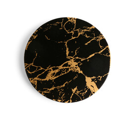 Stylish table coaster isolated on white background