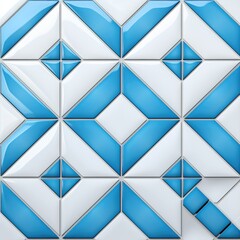 White or Blue ceramic wall and floor tiles abstract background
