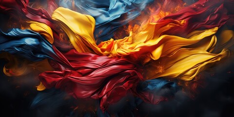 Beautiful colombian colors in artistic way