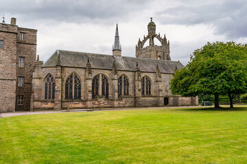 Set of historic buildings of medieval construction of the University of Aberdeen, Scotland, UK.