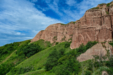 Rapa Rosie or red ravine Canyon near Sebes, Transylvania, Romania in Summer
