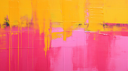 Paintbrush Stroke Background in Pink & Gold Created with Generative AI Technology