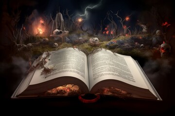 Horror book dead. Generate Ai