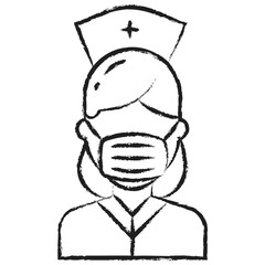 Hand drawn Nurse icon