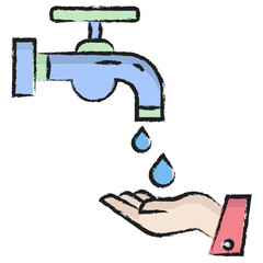 Hand drawn Wash icon