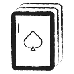 Hand drawn card icon