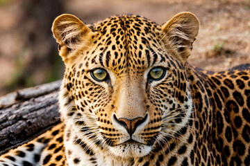 Leopard closeup photo