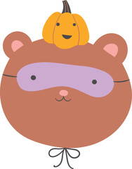 Cute nursery Halloween illustration