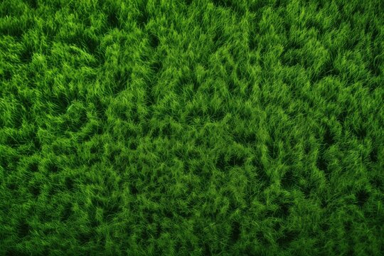 Wide Format Background Image Of Green Carpet Of Neatly Trimmed Grass