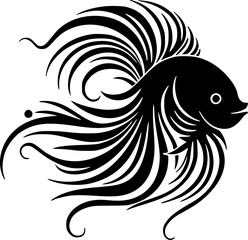 Fish | Minimalist and Simple Silhouette - Vector illustration