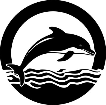 recommend clip art: Dolphin - High Quality Vector Logo - Vector illustration ideal for T-shirt graphic