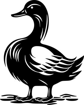 recommend clip art: Duck - High Quality Vector Logo - Vector illustration ideal for T-shirt graphic