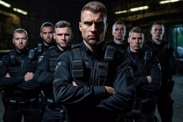 Fototapeta premium Group of Police Officers