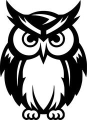 Fototapeta premium Owl - High Quality Vector Logo - Vector illustration ideal for T-shirt graphic