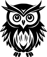 Owl - High Quality Vector Logo - Vector illustration ideal for T-shirt graphic