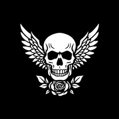 Skull - High Quality Vector Logo - Vector illustration ideal for T-shirt graphic