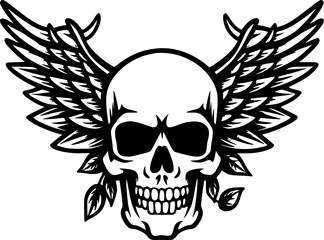 Obraz premium Skull - High Quality Vector Logo - Vector illustration ideal for T-shirt graphic