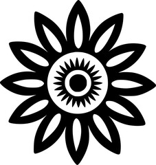 Sunflower - High Quality Vector Logo - Vector illustration ideal for T-shirt graphic