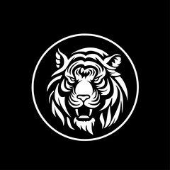 Fototapeta premium Tiger | Minimalist and Simple Silhouette - Vector illustration