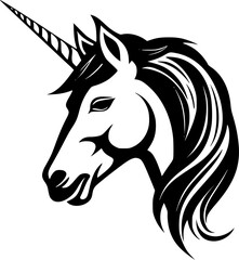 Unicorn - High Quality Vector Logo - Vector illustration ideal for T-shirt graphic