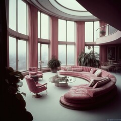 Luxurious Penthouse Living: A Captivating Snapshot of 1970s Lifestyle