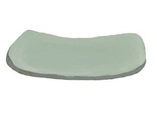 長皿、焼き物のイラスト