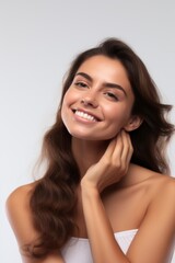 Beautiful young female model in concept of skin care