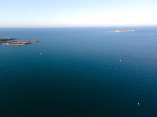 Aerial view of Arkutino region near resort of Dyuni, Bulgaria