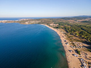 Aerial view of Arkutino region near resort of Dyuni, Bulgaria