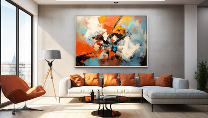 Bold and Eye-Catching Abstract Artwork for Any Living Room
