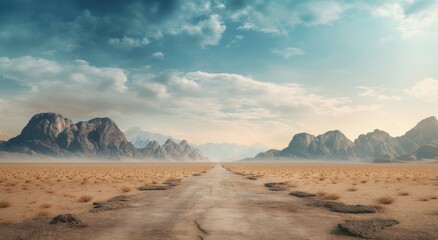 a road leading to mountains