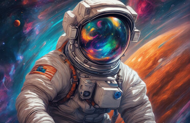 Extraterrestrial Galaxy in Deep Space