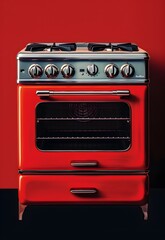 cooker depicted in a pop art and minimalist style, embodying the essence of culinary convenience.