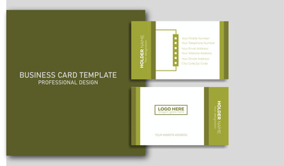 Simple Professional Business card design for personal and company identity.
