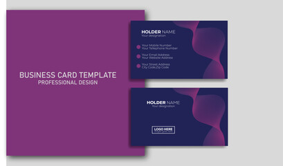 Simple Professional Business card design for personal and company identity.