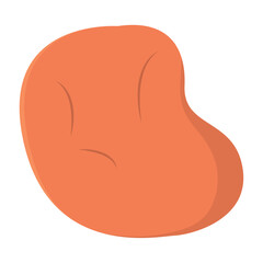 Isolated colored pillow icon Home decoration Vector