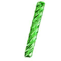 Ribbed green symbol