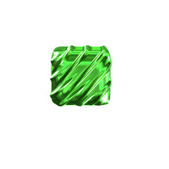 Ribbed green symbol