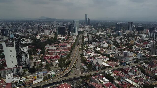 Paisaje de la moderna Ciudad de México