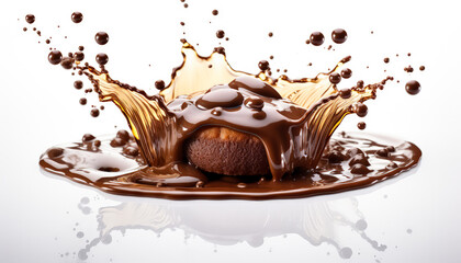 Chocolatier's Canvas Mastering the Art of Chocolate Drop Splashes, A Symphony in Cocoa Crafting Beauty with Chocolate Drop Splashes