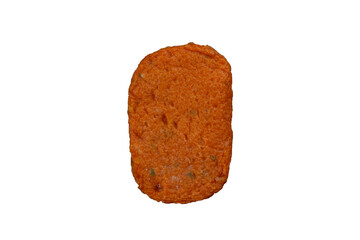 Fish cake with a white background