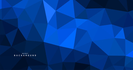 Obraz premium abstract blue triangles simple background