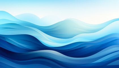 Waves Abstract Background and Dynamic Wave Patterns,  Gradient Wave Illustration and Wavy Textures