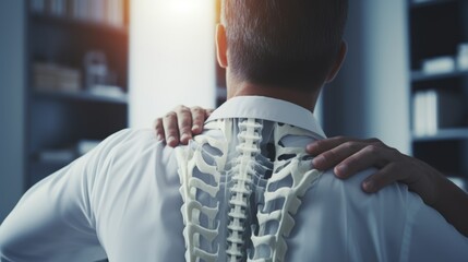 chiropractor adjusting a patient's spine generative ai