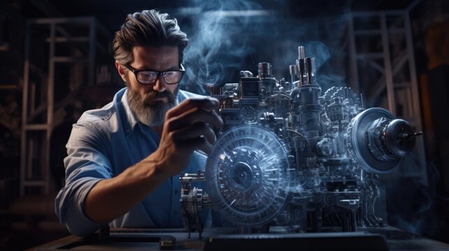 mechanical engineer modeling fluid dynamics generative ai