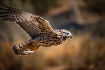 Fototapeta premium Bird of Prey Soaring High. 