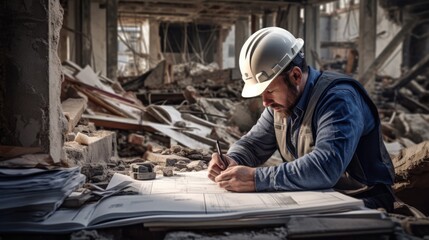 structural engineer evaluating earthquake resistance generative ai