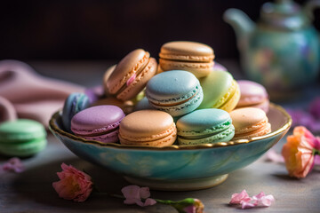 Obraz premium Exquisite Macarons. 
