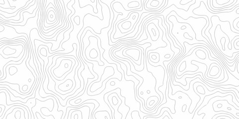 Seamless pattern with lines Topographic map. Geographic mountain relief. Abstract lines background. Contour maps. Vector illustration, Topo contour map on white background, Topographic contour lines.